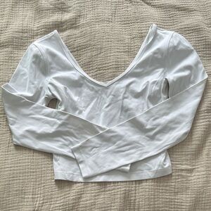 Elegant White Long Sleeve Top